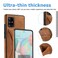Case cover For Samsung Galaxy A51 5G Ultra-thin Shockproof Protective Case with Holder &amp; Metal Magnetic Function(Brown)