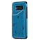 Case cover For Galaxy S8 Cat Bee Embossing Pattern Shockproof Protective Case with Card Slots &amp; Photo Frame(Blue)