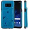 Case cover For Galaxy S8 Cat Bee Embossing Pattern Shockproof Protective Case with Card Slots &amp; Photo Frame(Blue)