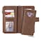 Case cover For Galaxy Note9 2 in 1 Solid Color Zipper Shockproof Protective Case with Card Slots &amp; Bracket &amp; Photo Holder &amp; Wallet Function(Brown)