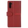 Case cover For Galaxy Note 10 GEBEI Top-grain Leather Horizontal Flip Protective Case with Holder &amp; Card Slots &amp; Wallet &amp; Photo Frame(Red Wine)