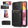 Case cover For Samsung Galaxy A20s Solid Color PC + TPU Protective Case with Holder &amp; Card Slots(Black)