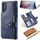 Case cover For Galaxy Note 10 Plus Buckle Zipper Shockproof Protective Case with Holder &amp; Card Slots &amp; Wallet &amp; Lanyard &amp; Photos Frame(Blue)