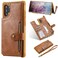 Case cover For Galaxy Note 10 Plus Buckle Zipper Shockproof Protective Case with Holder &amp; Card Slots &amp; Wallet &amp; Lanyard &amp; Photos Frame(Brown)