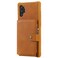 Case cover For Galaxy Note 10 Plus Zipper Shockproof Protective Case with Card Slots &amp; Bracket &amp; Photo Holder &amp; Wallet Function(Brown)
