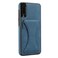 Case cover For Samsung Galaxy A50s Ultra-thin Shockproof Protective Case with Holder &amp; Metal Magnetic Function(Blue)