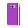 Case cover For Galaxy S8 Imitated Mirror Surface Horizontal Flip Leather Case with Holder &amp; Card Slots &amp; Wallet &amp; Lanyard(Purple)