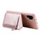 Case cover For Galaxy Note 10 Plus Dual Buckles Zipper Shockproof Back Cover Protective Case with Holder &amp; Card Slots &amp; Wallet &amp; Lanyard &amp; Photos Frames(Rose gold)