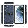 Case cover For Samsung Galaxy S21 5G Supersonic PC + TPU Shock-proof Case with Holder(Dark Blue)