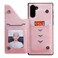 Case cover For Galaxy Note 10 Six Cats Embossing Pattern Protective Case with Holder &amp; Card Slots &amp; Photo Frame(Rose Gold)