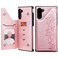 Case cover For Galaxy Note 10 Six Cats Embossing Pattern Protective Case with Holder &amp; Card Slots &amp; Photo Frame(Rose Gold)