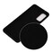Case cover For Galaxy S20+ Solid Color Liquid Silicone Shockproof Full Coverage Protective Case(Black)