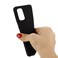 Case cover For Galaxy S20+ Solid Color Liquid Silicone Shockproof Full Coverage Protective Case(Black)