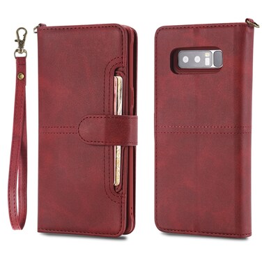 Case cover For Galaxy Note 8 Multifunctional Detachable Magnetic Horizontal Flip Leather Case with Card Slots &amp; Holder &amp; Wallet &amp; Photo Frame(Red)