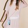 Case cover For Samsung Galaxy A71 5G Electroplating Pattern IMD TPU Shockproof Case with Neck Lanyard(Milky Way Blue Marble)