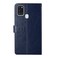 Case cover For Samsung Galaxy A21s EU Version Y Stitching Horizontal Flip Leather Case with Holder &amp; Card Slots &amp; Wallet &amp; Photo Frame(Blue)