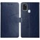 Case cover For Samsung Galaxy A21s EU Version Y Stitching Horizontal Flip Leather Case with Holder &amp; Card Slots &amp; Wallet &amp; Photo Frame(Blue)