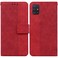 Case cover For Samsung Galaxy A51 Geometric Embossed Leather Phone Case(Red)