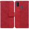 Case cover For Samsung Galaxy M30s / M21 Geometric Embossed Leather Phone Case(Red)