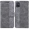 Case cover For Samsung Galaxy A51 Geometric Embossed Leather Phone Case(Grey)