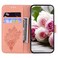 Case cover For Samsung Galaxy S10 Lite Butterfly Rose Embossed Leather Phone Case(Pink)