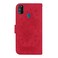 Case cover For Samsung Galaxy M30s / M21 Butterfly Rose Embossed Leather Phone Case(Red)