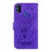Case cover For Samsung Galaxy M30s / M21 Butterfly Rose Embossed Leather Phone Case(Purple)