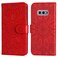 Case cover For Samsung Galaxy S10e Embossed Sunflower Leather Phone Case(Red)