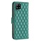 Case cover For Samsung Galaxy A42 5G Diamond Lattice Wallet Leather Flip Phone Case(Green)