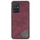 Case cover For Samsung Galaxy A51 4G Line Card Holder Phone Case(Wine Red)