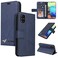 Case cover For Samsung Galaxy A51 GQUTROBE Right Angle Leather Phone Case(Blue)
