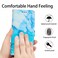 Case cover For Samsung Galaxy S21 Ultra 5G Painted Marble Pattern Leather Phone Case(Blue Green)