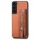 Case cover For Samsung Galaxy S22+ 5G Carbon Fiber Horizontal Flip Zipper Wallet Phone Case(Brown)