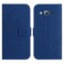 Case cover For Samsung Galaxy J2 Prime Skin Feel Sun Flower Pattern Flip Leather Phone Case with Lanyard(Dark Blue)