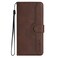 Case cover For Samsung Galaxy Xcover 4/4s Heart Pattern Skin Feel Leather Phone Case(Brown)