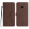 Case cover For Samsung Galaxy Xcover 4/4s Heart Pattern Skin Feel Leather Phone Case(Brown)