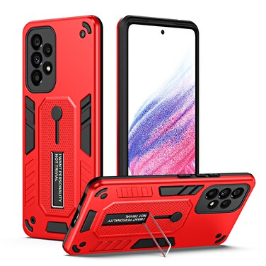 Case cover For Samsung Galaxy A33 5G Variety Brave Armor Finger Loop Holder Phone Case(Red)