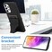 Case cover For Samsung Galaxy A73 5G Ultra-thin Shockproof Phone Protective Case with Holder(Black)
