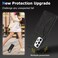 Case cover For Samsung Galaxy A73 5G Ultra-thin Shockproof Phone Protective Case with Holder(Black)