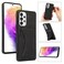 Case cover For Samsung Galaxy A73 5G Ultra-thin Shockproof Phone Protective Case with Holder(Black)