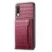 Case cover For Samsung Galaxy A70 Crocodile Texture Card Bag Design Full Coverage Phone Case(Red)