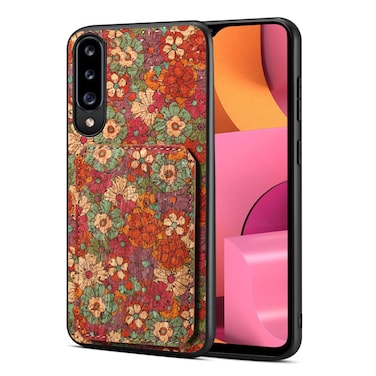 Case cover For Samsung Galaxy A20s Dual Card Slot Holder Phone Case(Summer Red)