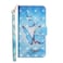 Case cover For Samsung Galaxy A21 3D Painting Pattern Horizontal Flip TPU + PU Leather Case with Holder &amp; Card Slots &amp; Wallet(Three Butterflies)