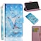 Case cover For Samsung Galaxy A21 3D Painting Pattern Horizontal Flip TPU + PU Leather Case with Holder &amp; Card Slots &amp; Wallet(Three Butterflies)
