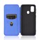 Case cover For Samsung Galaxy M30s / M21 Carbon Fiber Texture Horizontal Flip TPU + PC + PU Leather Case with Rope &amp; Card Slot(Blue)