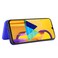 Case cover For Samsung Galaxy M30s / M21 Carbon Fiber Texture Horizontal Flip TPU + PC + PU Leather Case with Rope &amp; Card Slot(Blue)