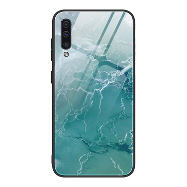 Case cover For Samsung Galaxy A50 / A50s / A30s Marble Pattern Glass Protective Case(DL04)