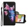 Case cover For Samsung Galaxy S20 Coloured Drawing Pattern Horizontal Flip PU Leather Case with Holder &amp; Card Slots &amp; Wallet &amp; Lanyard(Three Fluorescent Butterflies)
