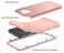 Case cover For Samsung Galaxy J2 Core PC + Silicone Three-piece Shockproof Protection Case(Rose Gold)