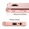Case cover For Samsung Galaxy J2 Core PC + Silicone Three-piece Shockproof Protection Case(Rose Gold)